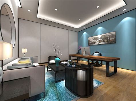 560平方中型办公室装修设计案例效果图_岚禾办公空间设计