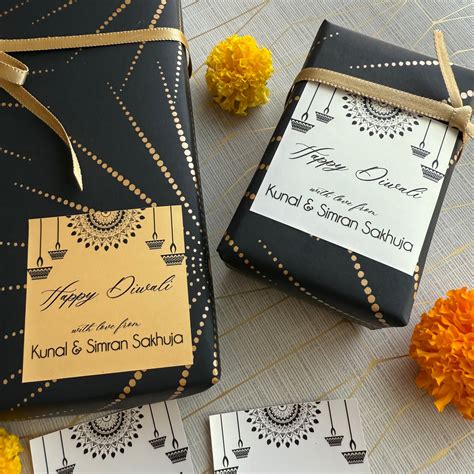 Personalised Diwali Gift labels - Festive Time /Label Shabel – Labelshabel