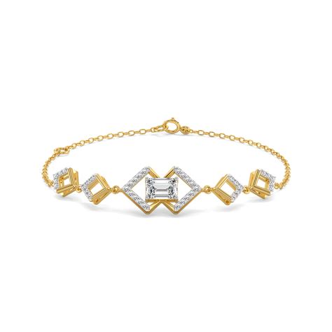 Emerald Edge - Pure Gold Lab Diamond Solitaire Bracelet – Lukson