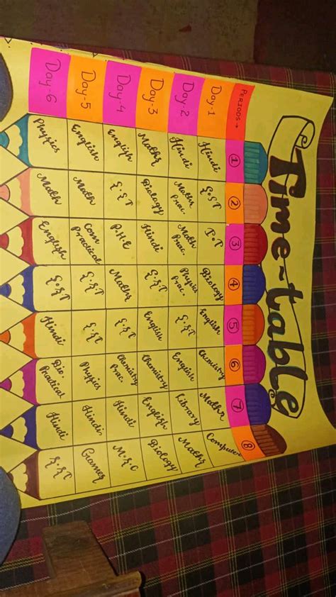 Image result for Time Table Design