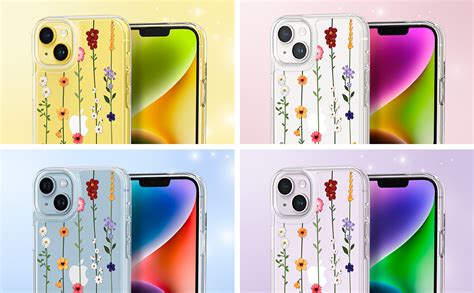 Spigen Cyrill Cecile | iPhone 14 Plus Case | Transparent Flower Pattern ...