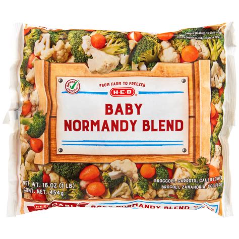 H-E-B Frozen Steamable Baby Normandy Blend - Shop Mixed vegetables at H-E-B