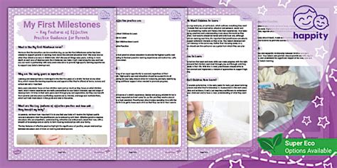 Features of Effective Practice - Guidance for Parents