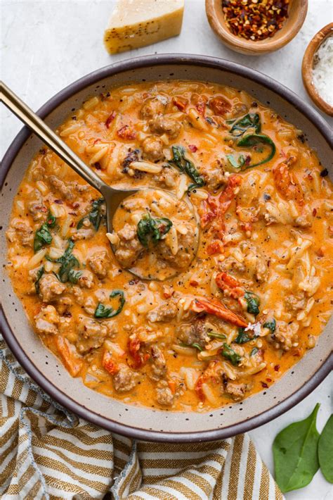Marry Me Sausage Orzo Soup - Recipesedge