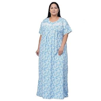 Buy Sweet Dreams Women Floral Print Half Sleeves Cotton Blend Maxi ...