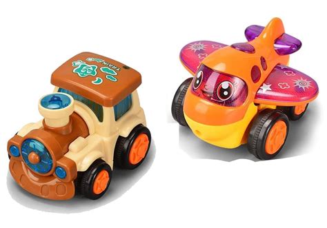 Buy SHUDAUSHI® Friction Powered Toy Cars Pull Along Toys for Kids, Car ...