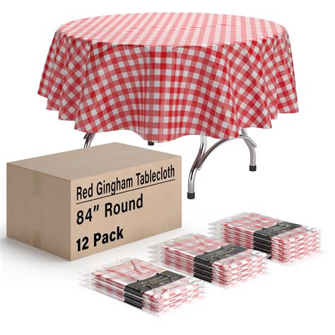 Red Checkered Table Cloth