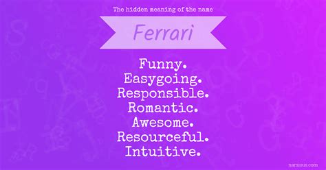The hidden meaning of the name Ferrari | Namious