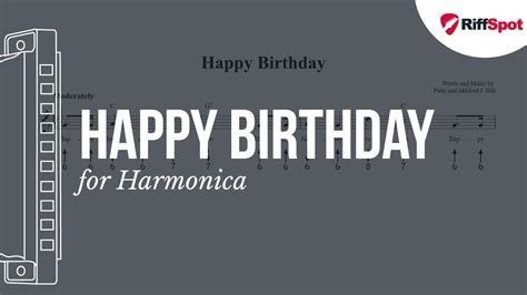 Happy Birthday Harmonica Tab - YouTube