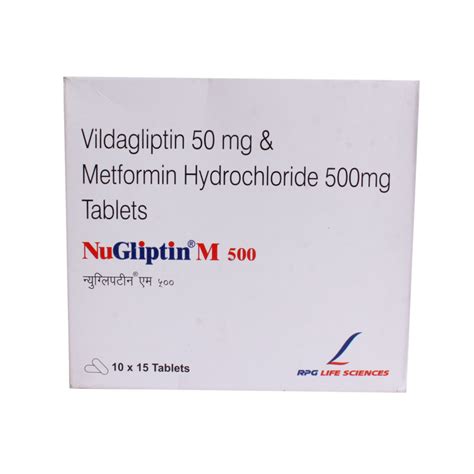 Nugliptin M 500/50mg Tablet 15's Price, Uses, Side Effects, Composition ...