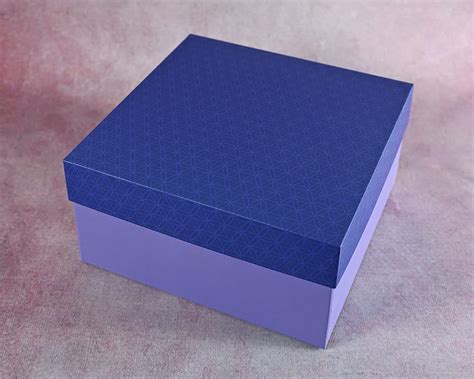 Bespokeprintin Blue Chakras Design Tall Square Gift Box (Pack of 6 ...
