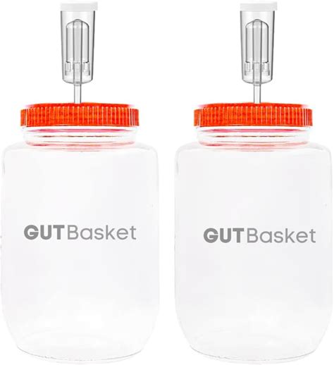 Buy Gutbasket Fermenter 1 L (2 Jars)- Glass Fermentation Jar with ...
