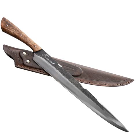 Faca Grossa 12p Artesanal Aço Carbono 5160 6mm - Cutelaria Taurasul ...