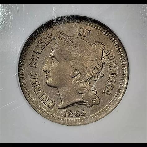 1865 Nickel Three Cent Piece (3CN) NGC MS-62 - Old Pueblo Coin