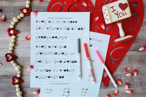 {FREE} Kids Valentine's Crossword Printable - Sunshine and Munchkins