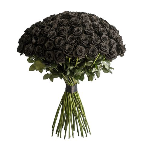 Real Black Roses Bouquet