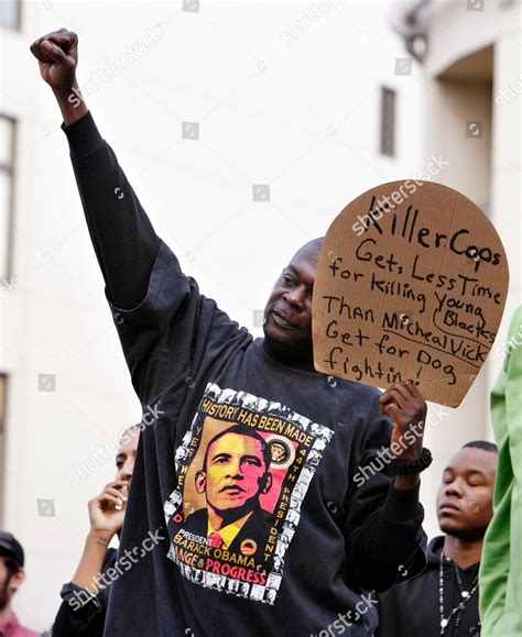 Johannes Mehserle Oscar Grant Demonstrator Gregory Editorial Stock ...