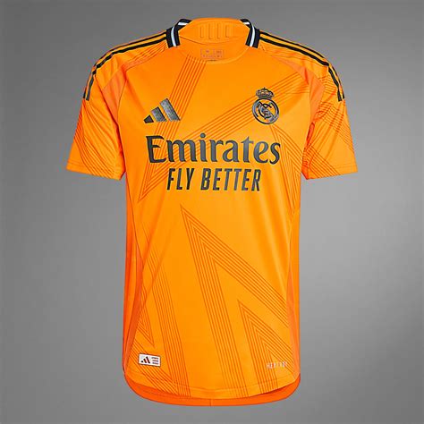 Clothing - Real Madrid 24/25 Away Authentic Jersey - Orange | adidas ...