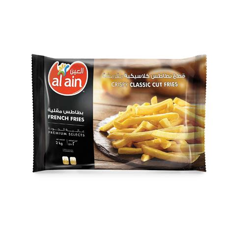 بطاطس مقلية كلاسيكية مجمدة من العين، 2 كجم Al Ain Frozen Crispy Classic Cut Fries, 2kg