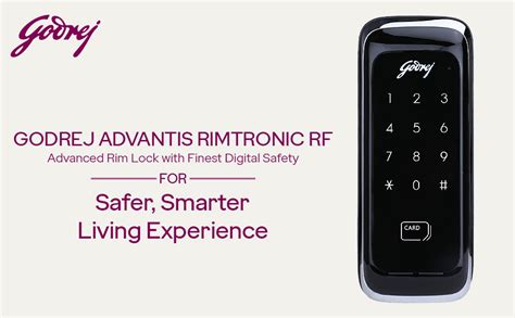 Godrej Advantis Rimtronic RF Digital Lock for Wooden Door | 2 in 1 ...