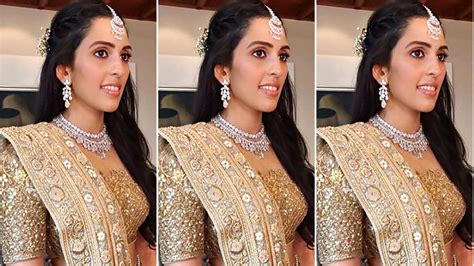 Brides, Shloka Ambani’s gold Abu Jani Sandeep Khosla lehenga is perfect ...
