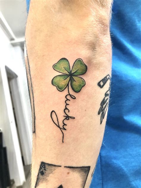 Four leaf clover tattoo tattooed by @jaskalahti | Tattoos, Clover ...