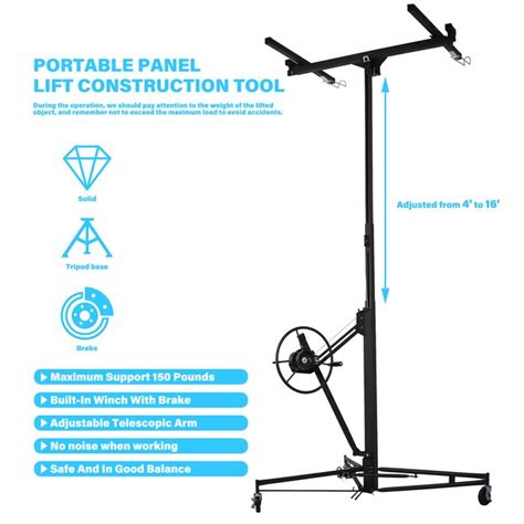 Maocao Hoom 16ft Drywall Lift 16-ft H 150-lb Load Capacity Steel ...