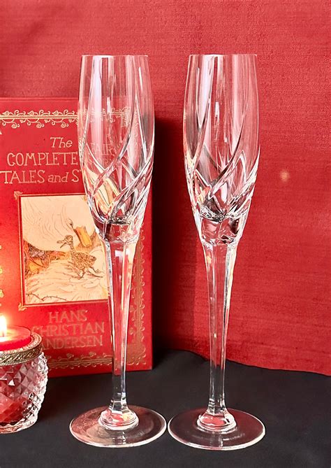 Mikasa Crystal Champagne Flutes
