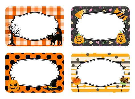 Printable halloween name tags – Artofit