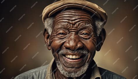 Premium Photo | Portrait of a senior old black african american man ...