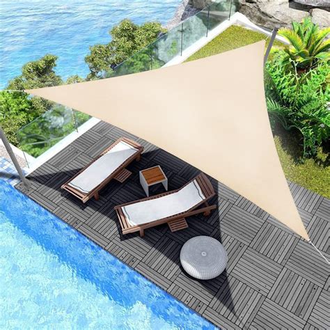 Amazon.com : Ldopsa Triangle Shade Sail, 10' x 10' x 10' Waterproof Sun ...