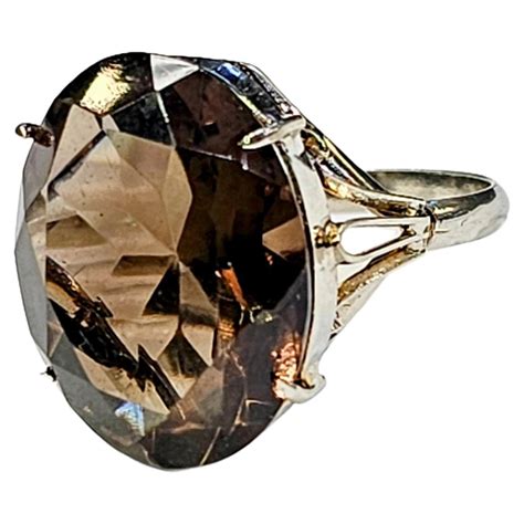 Smoky Quartz Ring For Sale at 1stDibs | vintage smoky quartz ring, large smoky quartz ring