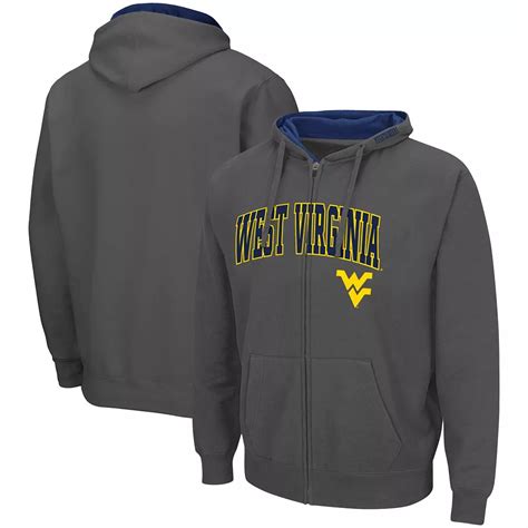 Men's Colosseum Charcoal West Virginia Mountaineers Arch & Logo 3.0 ...