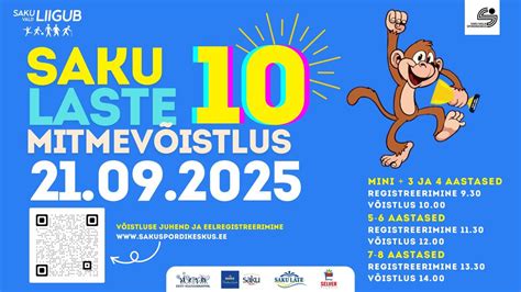 Saku laste mitmevõistlus 2025, Tallinna mnt.10, 75501 Saku, Estonia, 21 ...