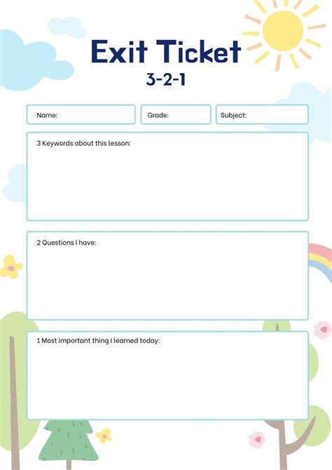 Twitter Exit Slip Template at geteverleighblog Blog