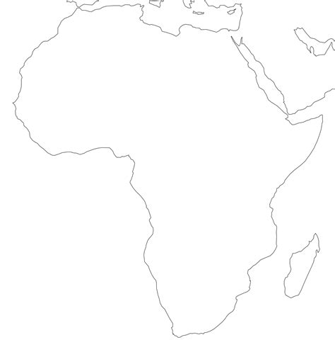 Printable Blank Map Of Africa