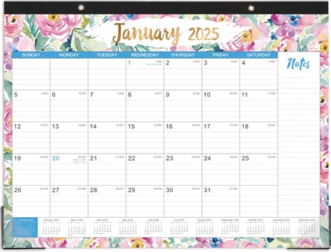 Amazon.com : 2025 Desk Calendar - Jan 2025 - Dec 2025, 12 Months Large ...