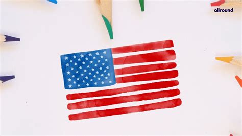 How to Draw the American Flag? - Step by Step Drawing Guide for Kids