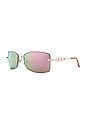 dime optics X Alondra Dessy A Vibe Sunglasses in Rose Gold And Cherry ...