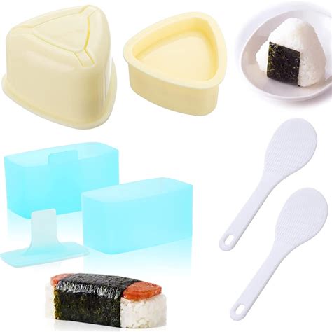 Buy 3 Pack Onigiri Sushi Maker Mold, Non Stick Musubi Maker Press ...