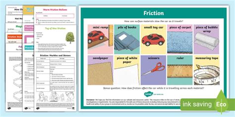 Friction Activities Resource Pack | Forces | Twinkl