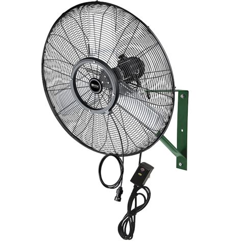 KING Wfo 24-in Oscillation Indoor or Outdoor Black Wall Mounted Fan WFO ...