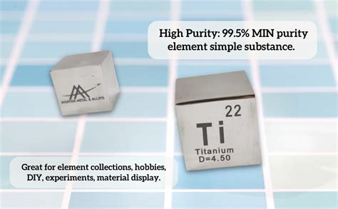 AVIATION METAL & ALLOYS Pure Titanium Cube 25mm Pure Ti Block for ...