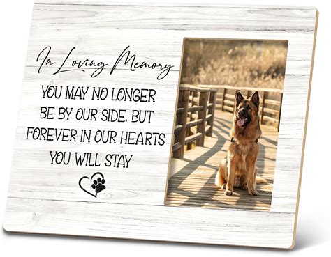 Amazon.com - DIENADF Dog Memorial Picture Frame, Pet Memorial Frame ...