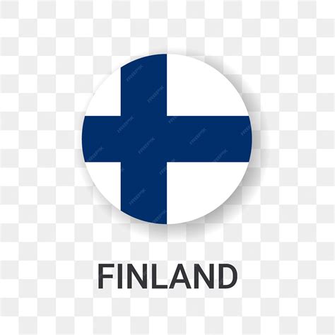 Premium Vector | Round flag of finland vector icon illustration isolated