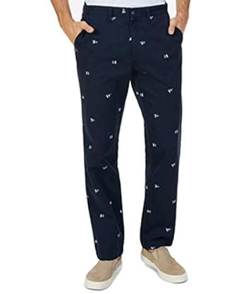 Buy Nautica Men's Classic Fit Flat Front Stretch Solid Chino Deck Pant ...
