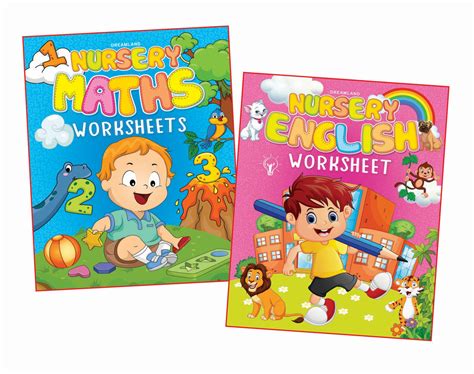 JoGenii |Nursery Worksheets-A set of 2 Books | Dreamland Publications
