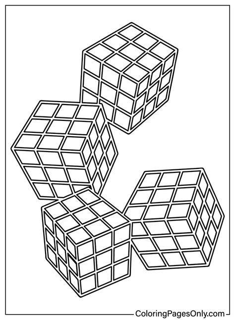 30+ Rubik's Cube Coloring Pages - Free Printable PDF & Online Coloring