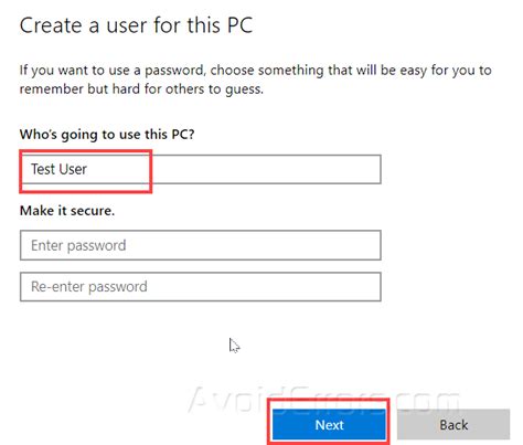 Image result for Create Local Account without Email