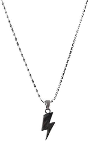 Viraasi Lightning Bolt Pendant with Chain for Men and Boys | Neck Chain ...